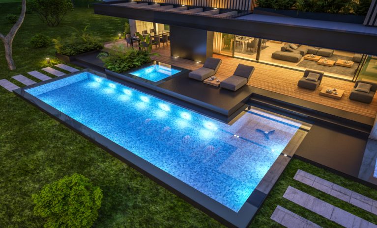 Landscape Lighting Around Pool