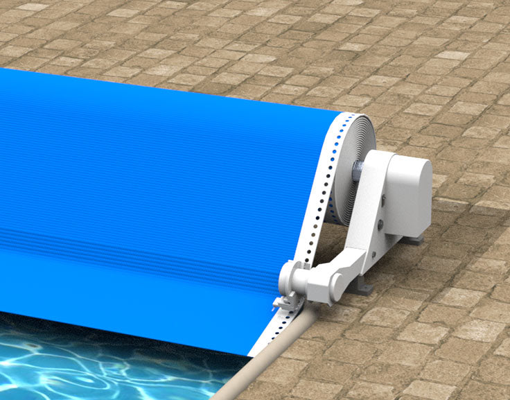 Feherguard Auto Reel Solar Pool Cover System | Solar Blanket for Inground  Swimming Pools | Can Hold Heavy Residential Pool Covers | Fits Pools up to
